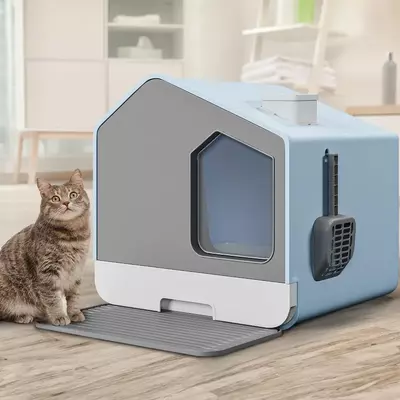 cat wooden litter box