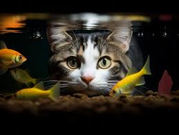 Feline Fascination Exploring the Captivating World of Fish Tank with Cat Viewer