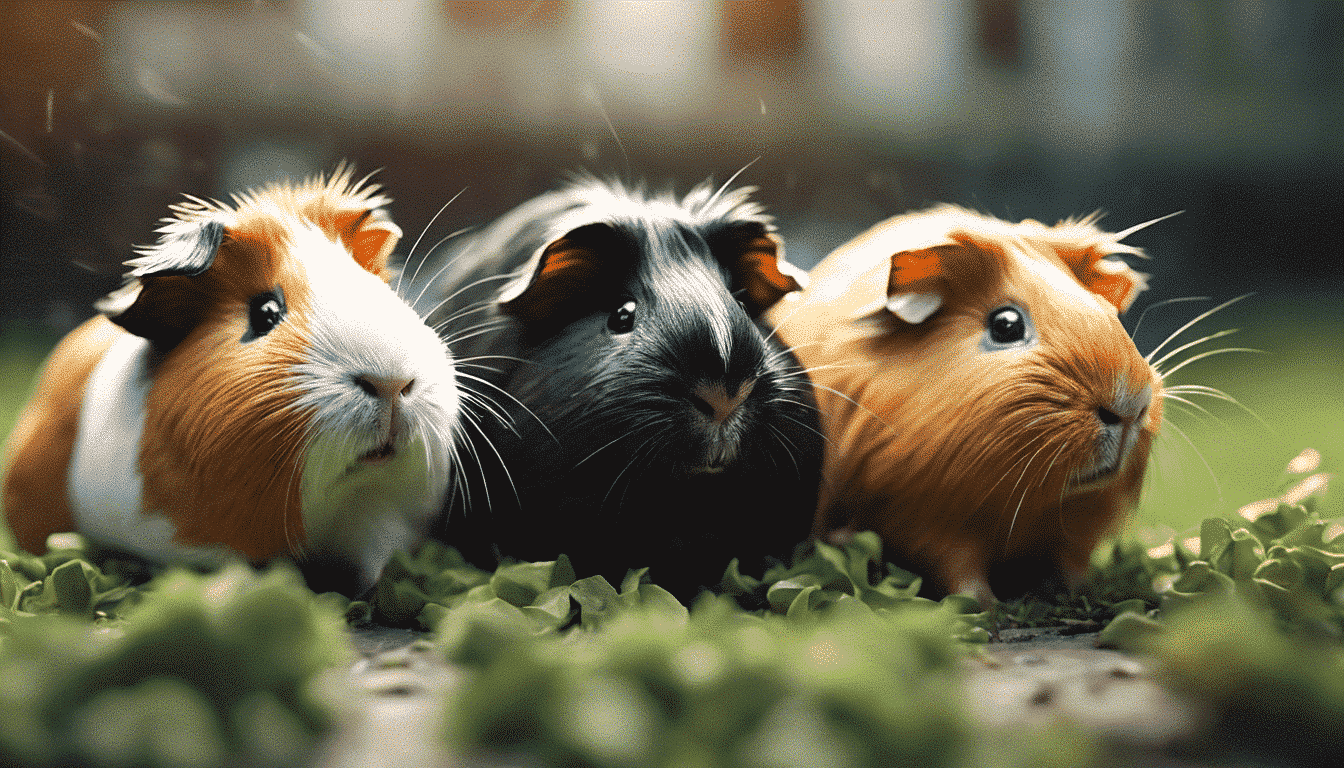 what colors do guinea pigs like